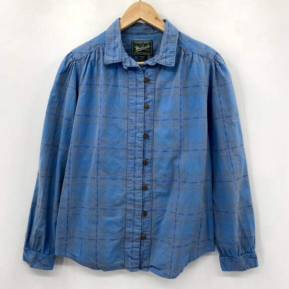 Woolrich Blue Button Down Pattern Top - Picture 3 of 5